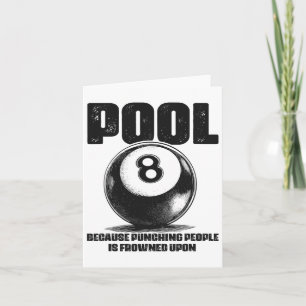 Cartão Mesa Engraçada Bilhetes De Piscina De 8 Ll Preto L