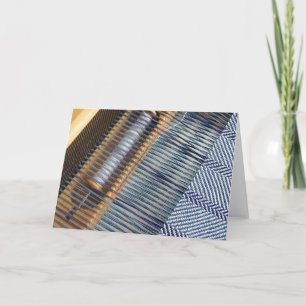 Cartão Mesa Loom com projeto de tecelagem