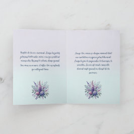 Cartão Mésange chantant la tendresse