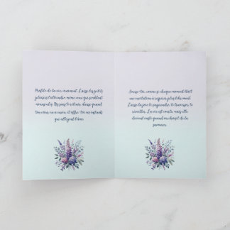 Cartão Mésange chantant la tendresse