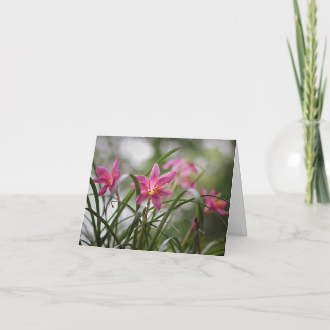 Cartão Mesmerizing Fairy Lilies Note Card (Frente)