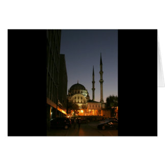 Cartão Mesquita muçulmana em Istambul, Turquia