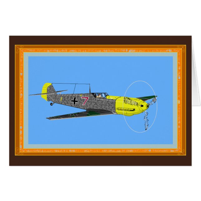 Cartão Messerschmitt 109E-7 (Frente Horizontal)