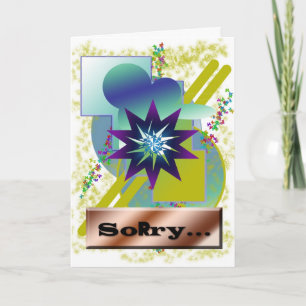 Cartão Messy graphic artist birthday greeting card.