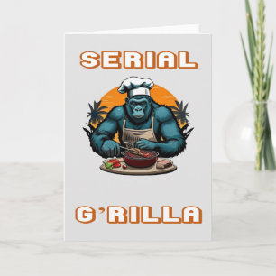 Cartão Mestre Churrasqueiro Serial G'rilla Diversão Pun