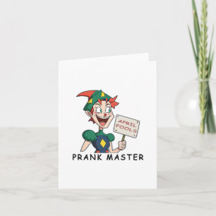 Cartão Mestre de brincadeira - Um Design de abril