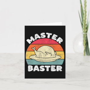 Cartão Mestre do Dia de Ação de Graças Byster Funny Turke