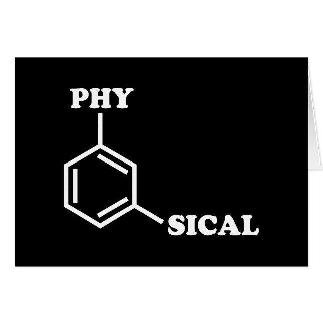 Cartão metafísico de saudação de humor (Frente Horizontal)