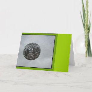 Cartão Metal Fern Ball in Air Greeting Card