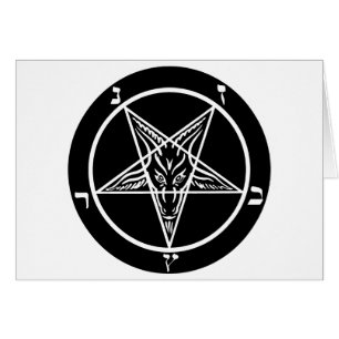 Cartão metal preto, baphomet, senhor da escuridão!