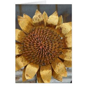 Cartão Metal Sunflower