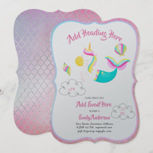 Cartão Metálico de Convites à MERMAID da UNICOR