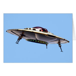 Cartão metálico do UFO
