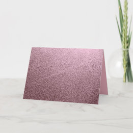 Cartão Metálico rosa Dourado