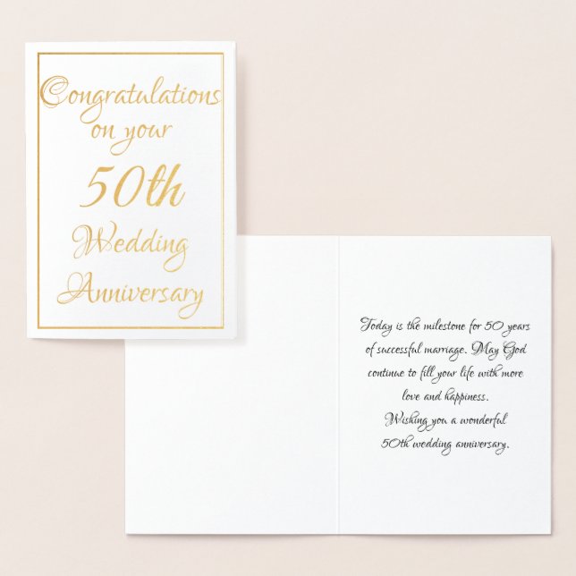 Cartão Metalizado 50º aniversário (Exibição)