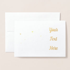 Cartão Metalizado Abstrato de Flor Moderno