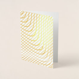 Cartão Metalizado Abstrato minimalista moderno Dourado