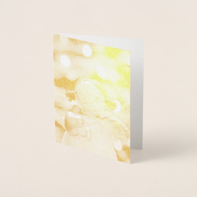 Cartão Metalizado Angel Natal (Frente)