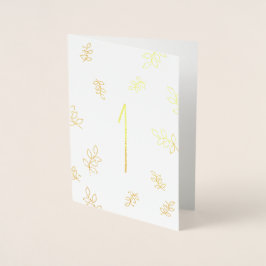 Cartão Metalizado Aniversário de um ano