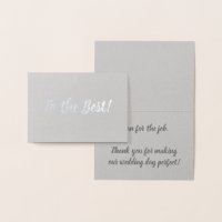 Ao Melhor Homem | Obrigado