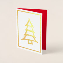 Árvore de Natal Simples Minimalismo Vermelho Inter