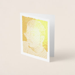 CARTÃO METALIZADO AUTORETRATO: LARANJA, BRANCO, AZUL 2005