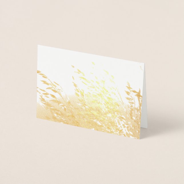 Cartão Metalizado Aveia no Sol (Frente)