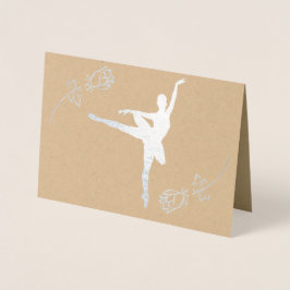 Cartão Metalizado Ballerina