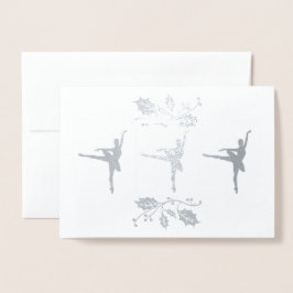 Cartão Metalizado Ballerina Christmas