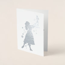 Ballerina e Nutcracker dançando na neve