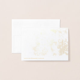 Cartão Metalizado Bluebonnet Obrigado Nota