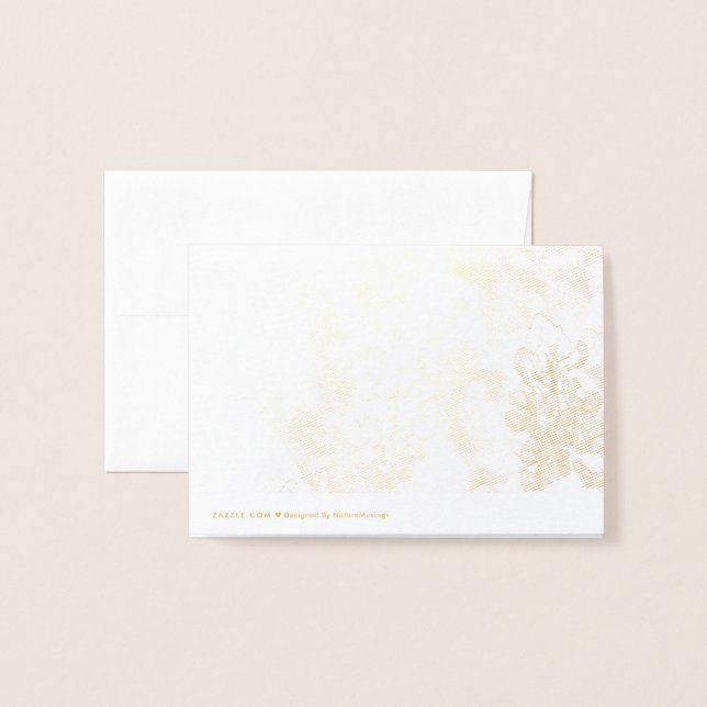 Cartão Metalizado Bluebonnet Obrigado Nota (Traseira com Envelope)