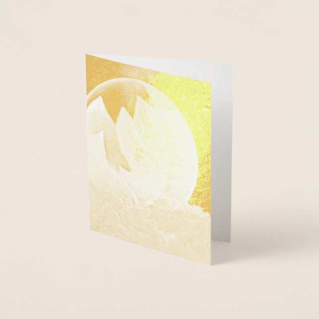 Cartão Metalizado Bolha de sabão na neve (Frente)