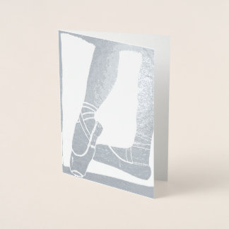 Cartão Metalizado Calçados do balé