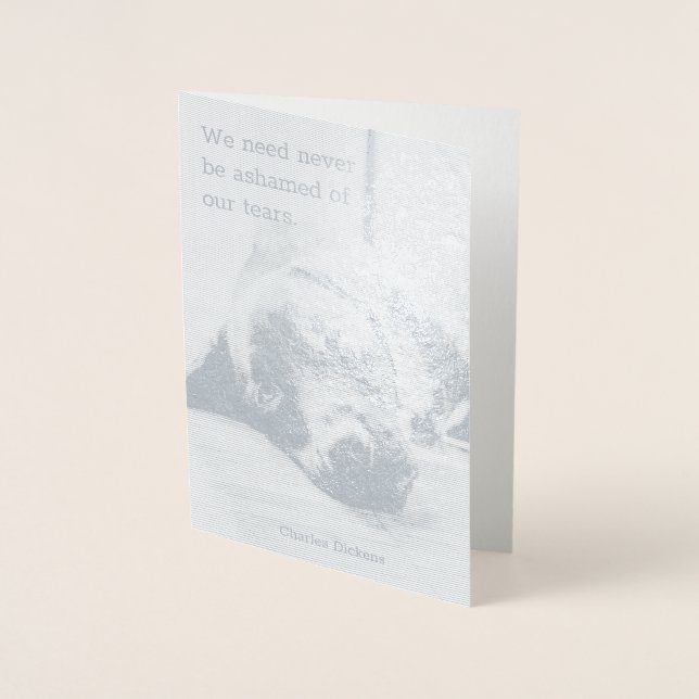 Cartão Metalizado Cão de Simpatia (Frente)