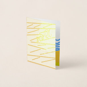 Cartão Metalizado Casamento Elegante de Praia Moderno do LJ Monogram