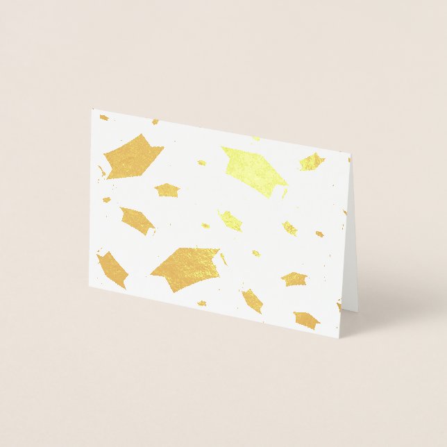 Cartão Metalizado Celebração de Graduação (Frente)