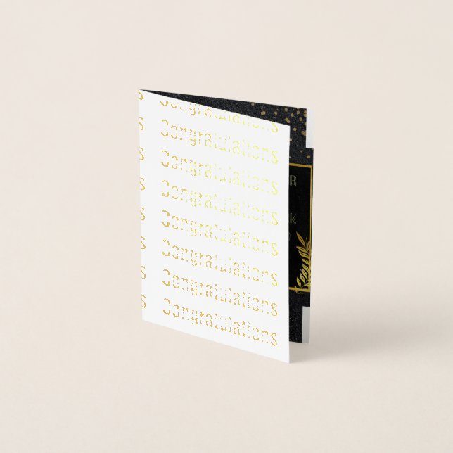 Cartão Metalizado Celebrando Seu Sucesso (Frente)