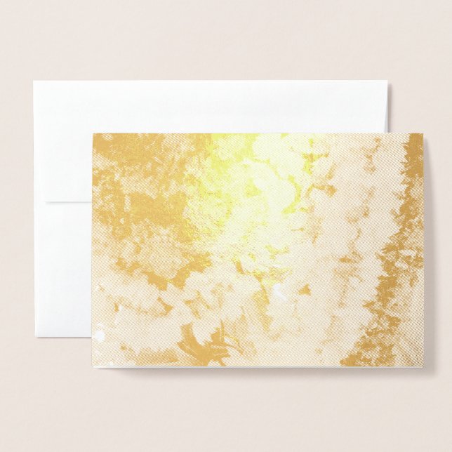 Cartão Metalizado Coroa de flores indianas (Frente com envelope)