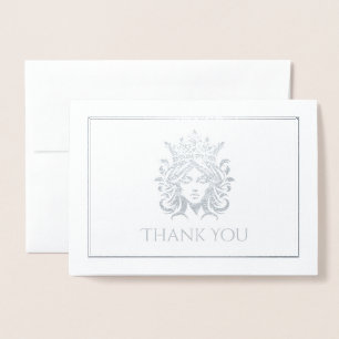 Cartão Metalizado Coroa Pageante