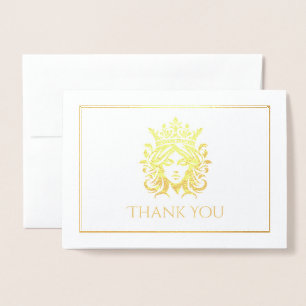 Cartão Metalizado Coroa Pageante