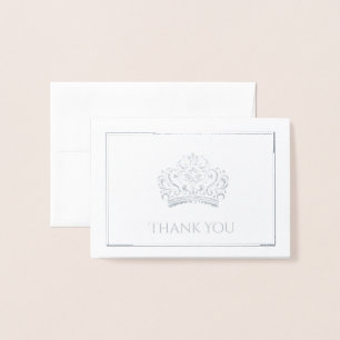 Cartão Metalizado Coroa Pageante Mini