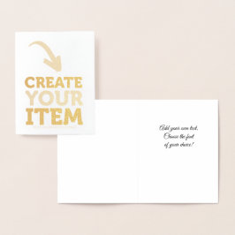 Cartão Metalizado CRIE-O-SEU DIY Personalizado upload coração casame