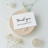 Dama de Honra Branco Agradecimento Casamento
