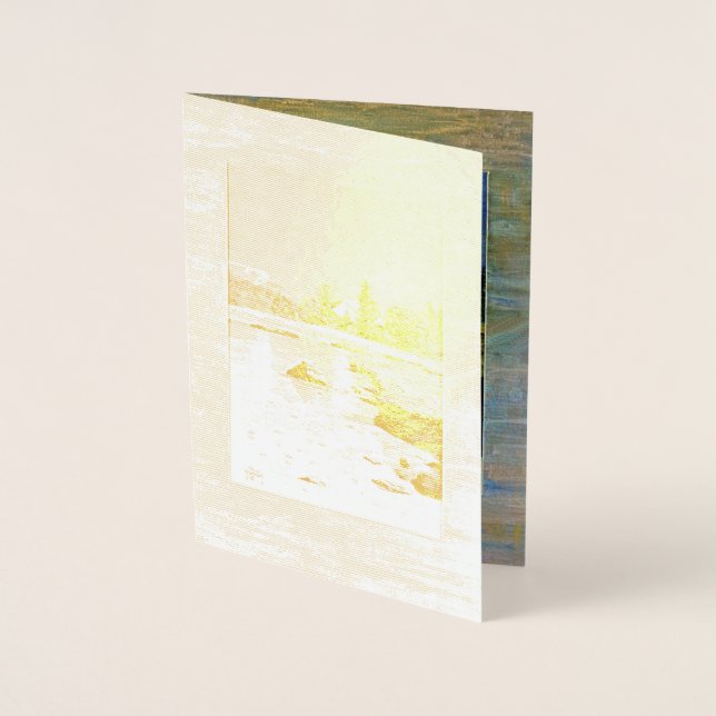 Cartão Metalizado Dana Meadows, Parque Nacional de Yosemite  (Frente)