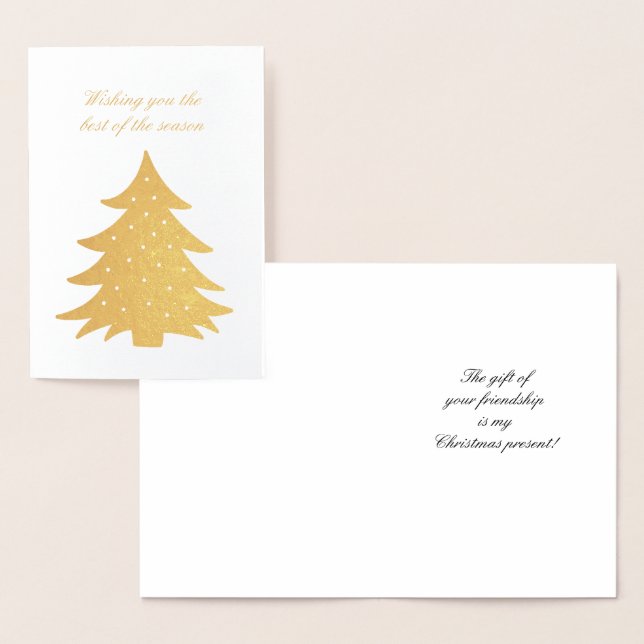 Cartão Metalizado Desejando a Você o Melhor da Estação (Exibição)