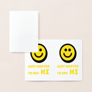 Cartão Metalizado Design sorridente