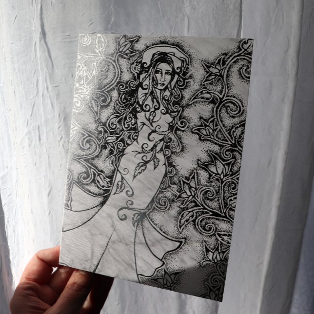 Cartão Metalizado Deusa Floral (Criador carregado)