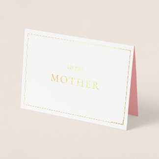 Cartão Metalizado Dia da Nota para Mãe da Noiva