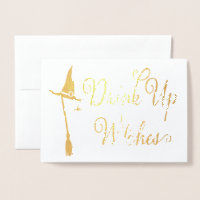 Dia de as Bruxas engraçado Bruxa Real Foil